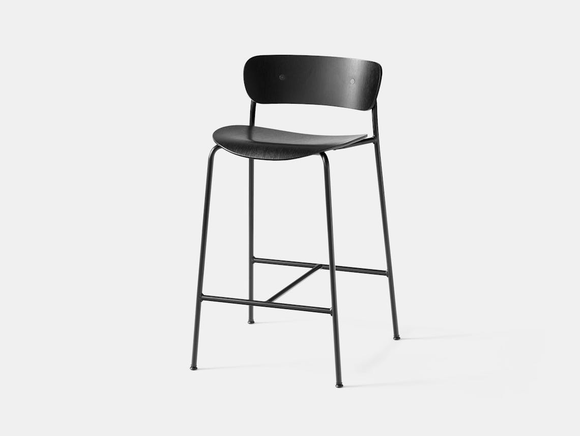 And Tradition Pavilion Bar Stool Black Anderssen Voll