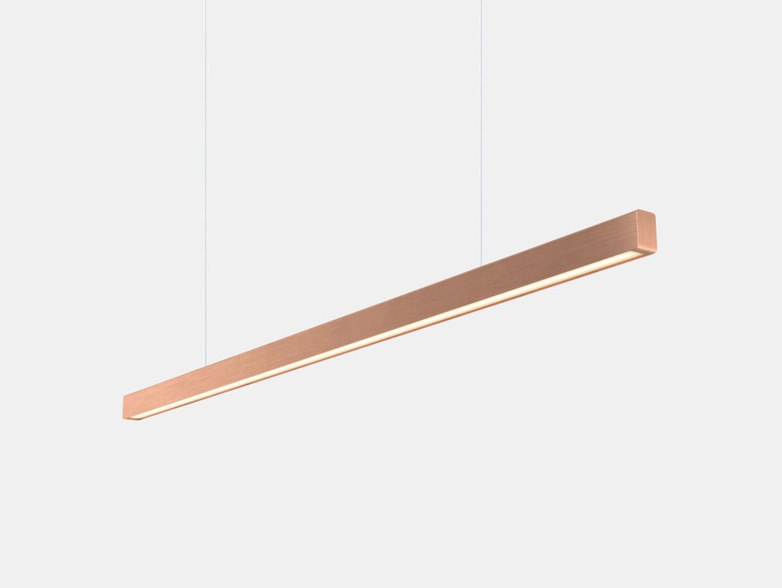 Anour I Model Pendant Light Brushed Copper L150 Arash Nourinejad