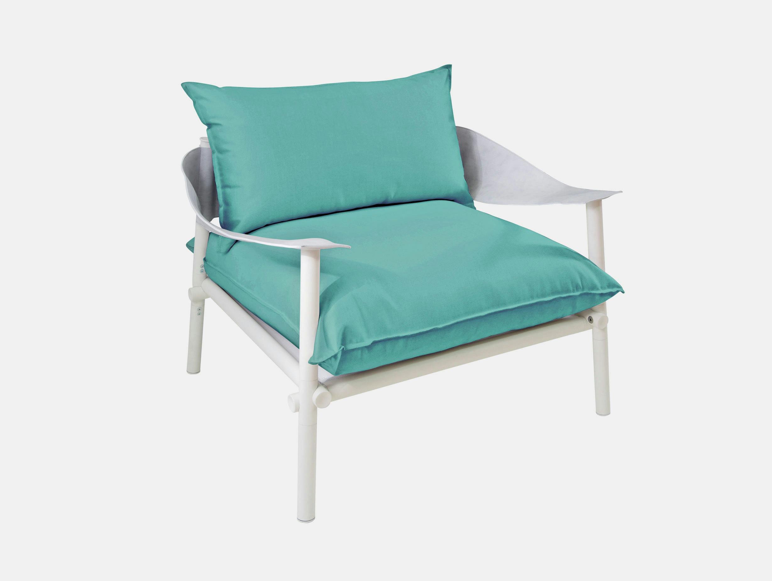 Emu Terramare Lounge Chair Turquoise Studio Chiaramonte Marin