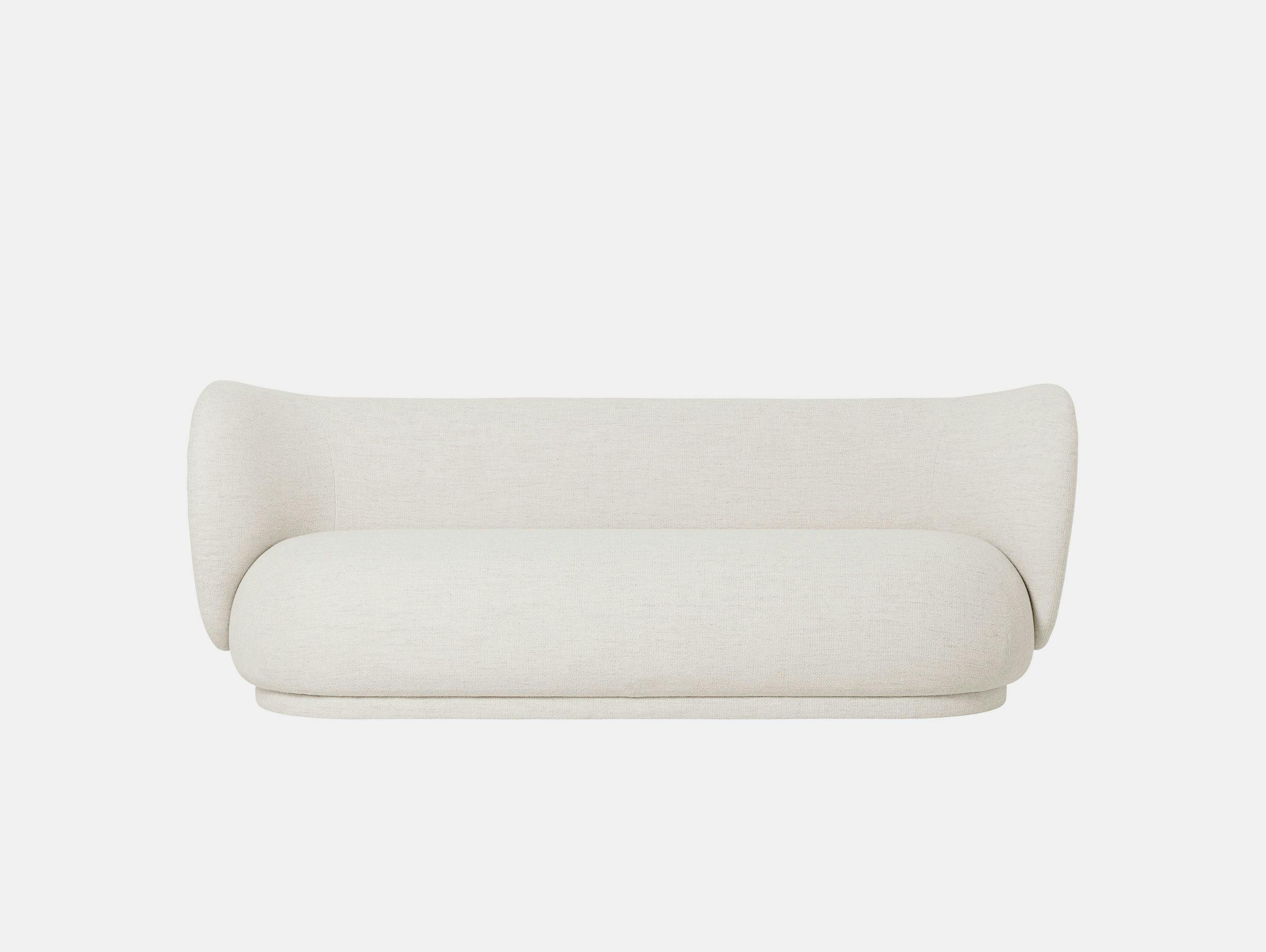 Ferm Living Rico 3 Seater Sofa Off White Boucle