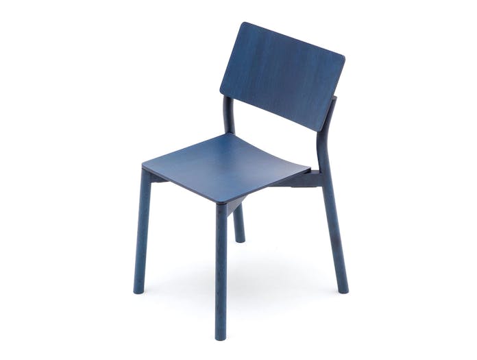 Karimoku Panorama Chair Indigo Blue Geckeler Michels