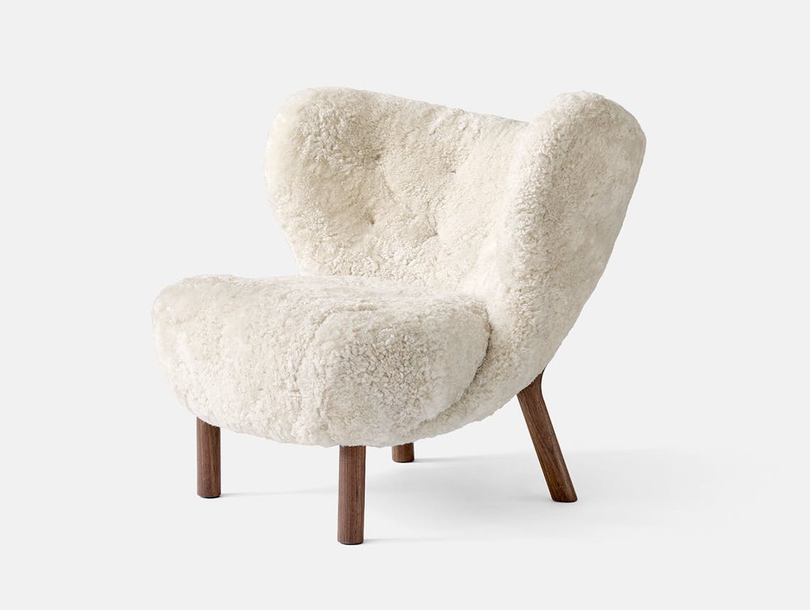 And tradition little petra lounge chair sheep moonlight