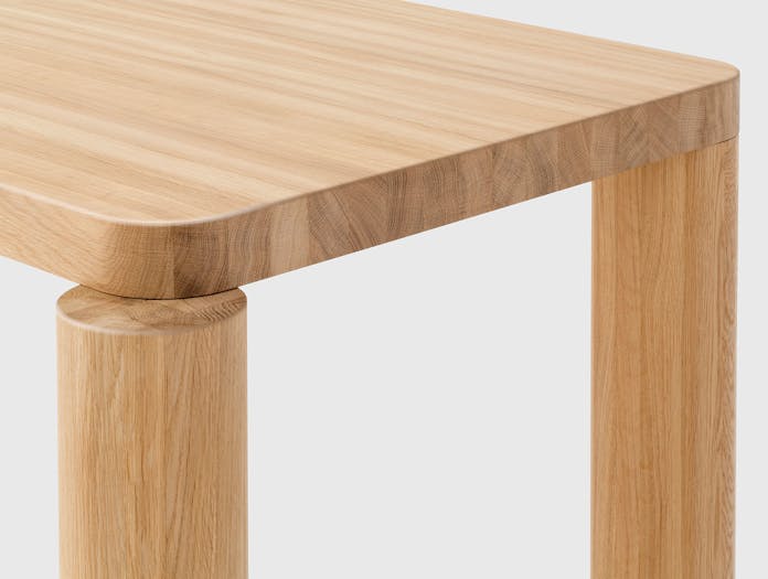 Resident Offset Dining Table Detail Philippe Malouin