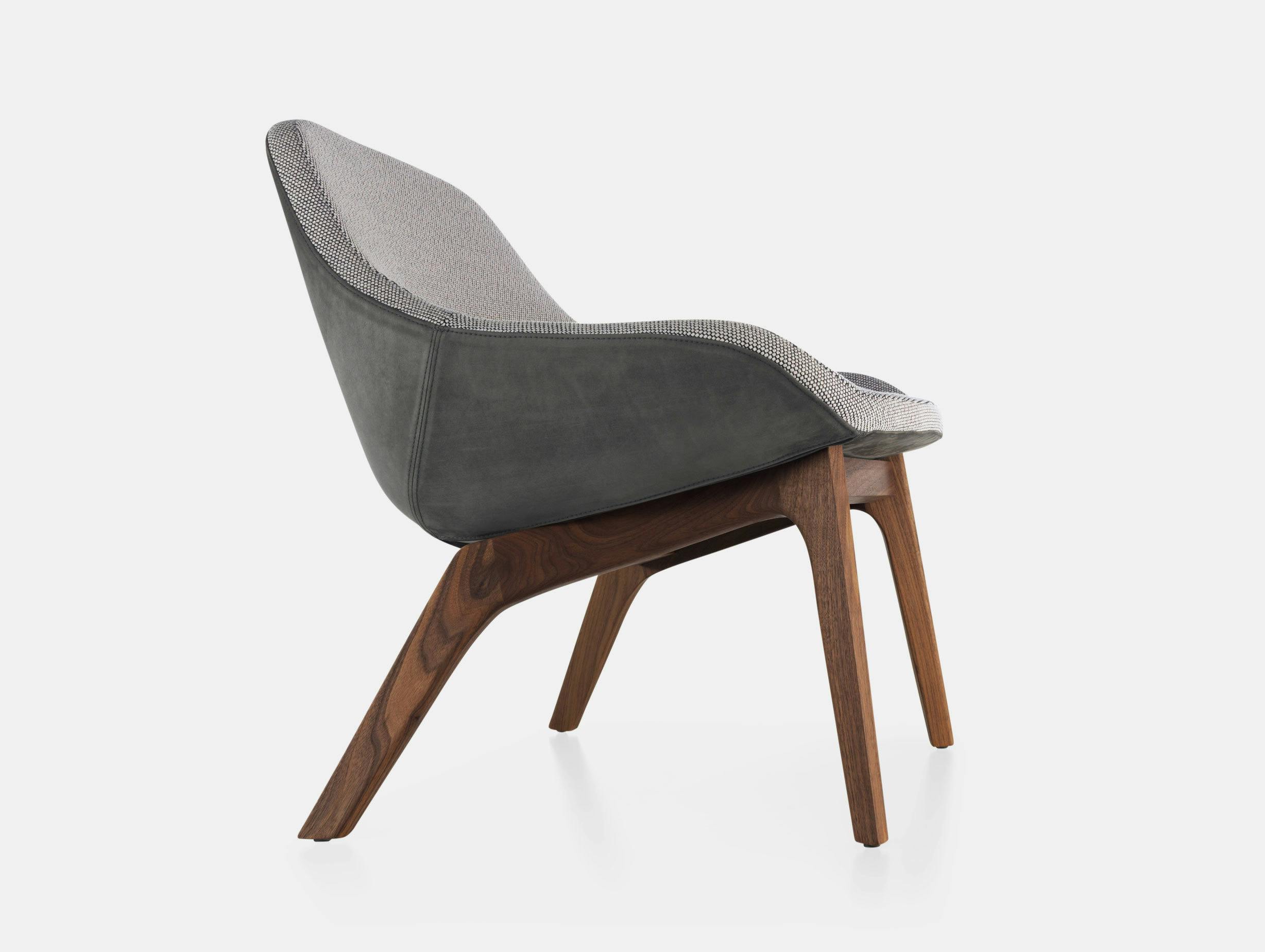 Zeitraum Morph Lounge Chair Walnut Leather Opera Formstelle
