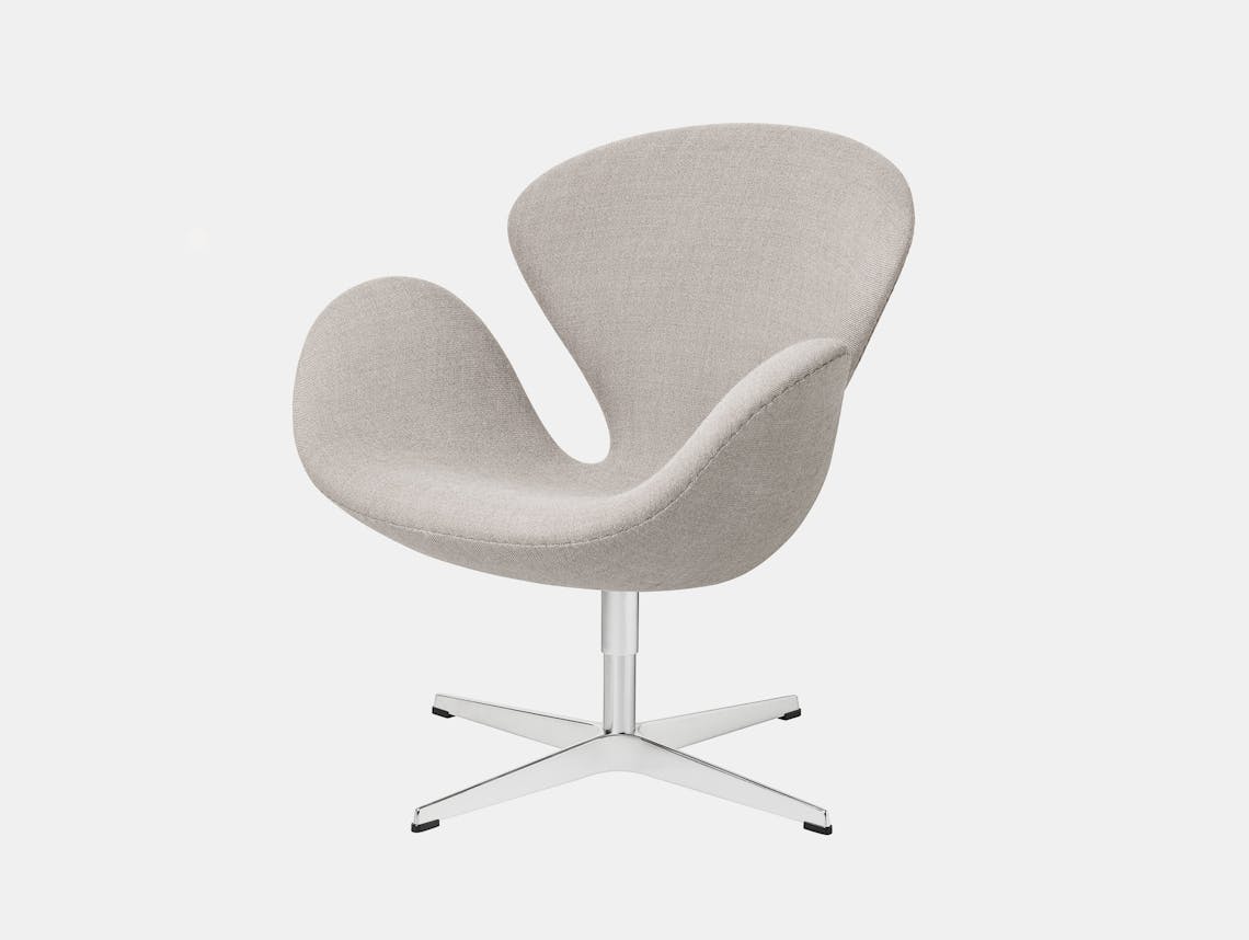 Fritz Hansen Swan Lounge Chair Light Grey