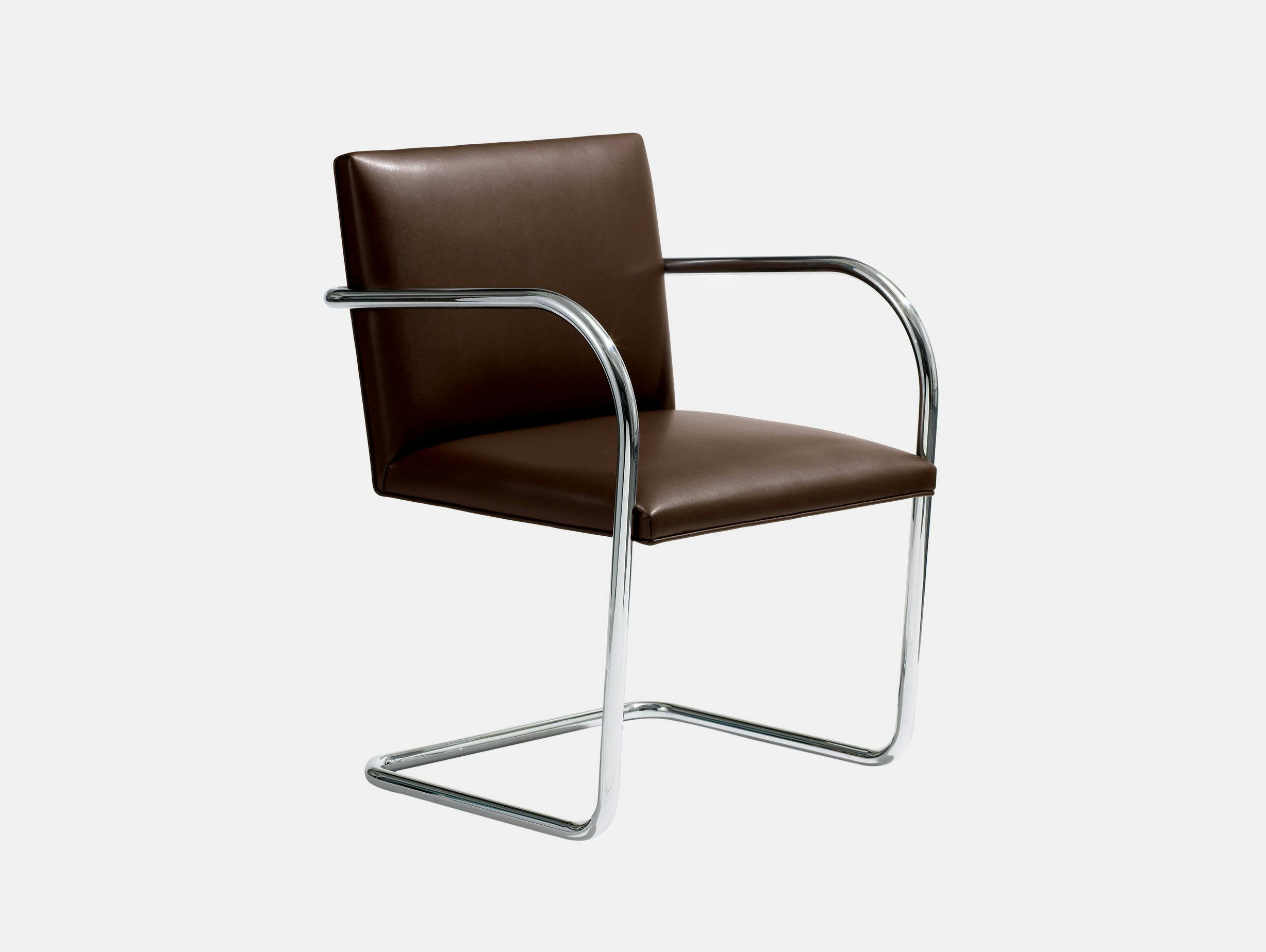Knoll Brno Chair Brown Leather