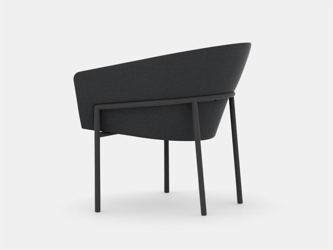 Bensen Metro Lounge Chair black frame Niels Bendtsen
