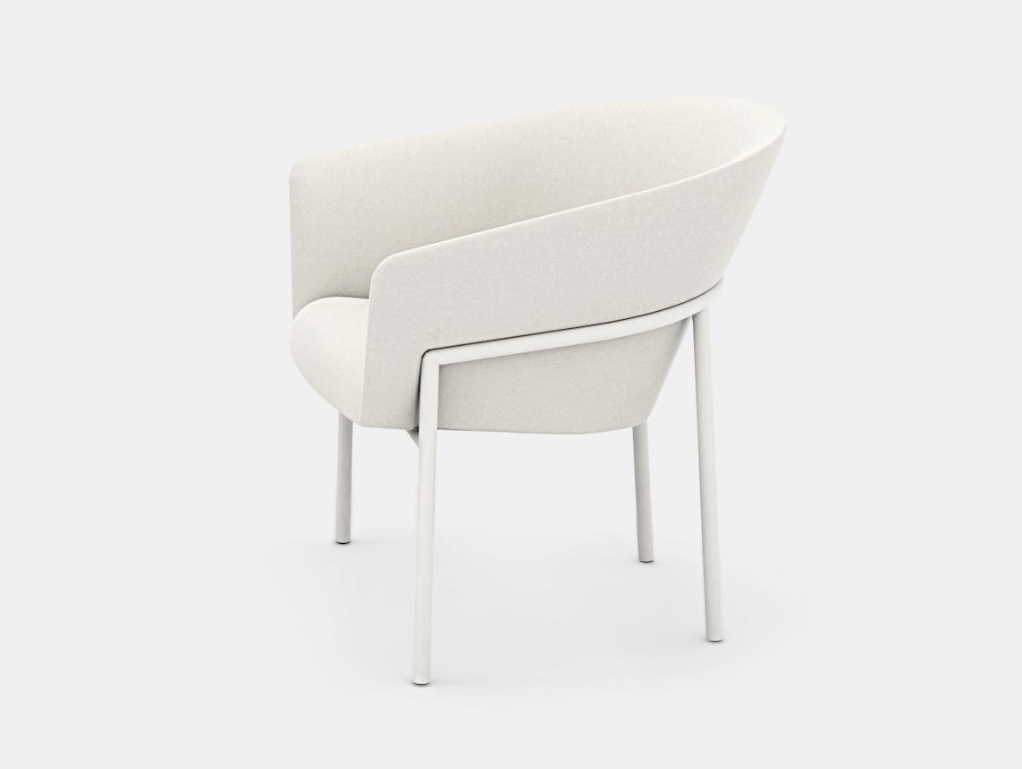 Bensen Metro Lounge Chair white frame Niels Bendtsen