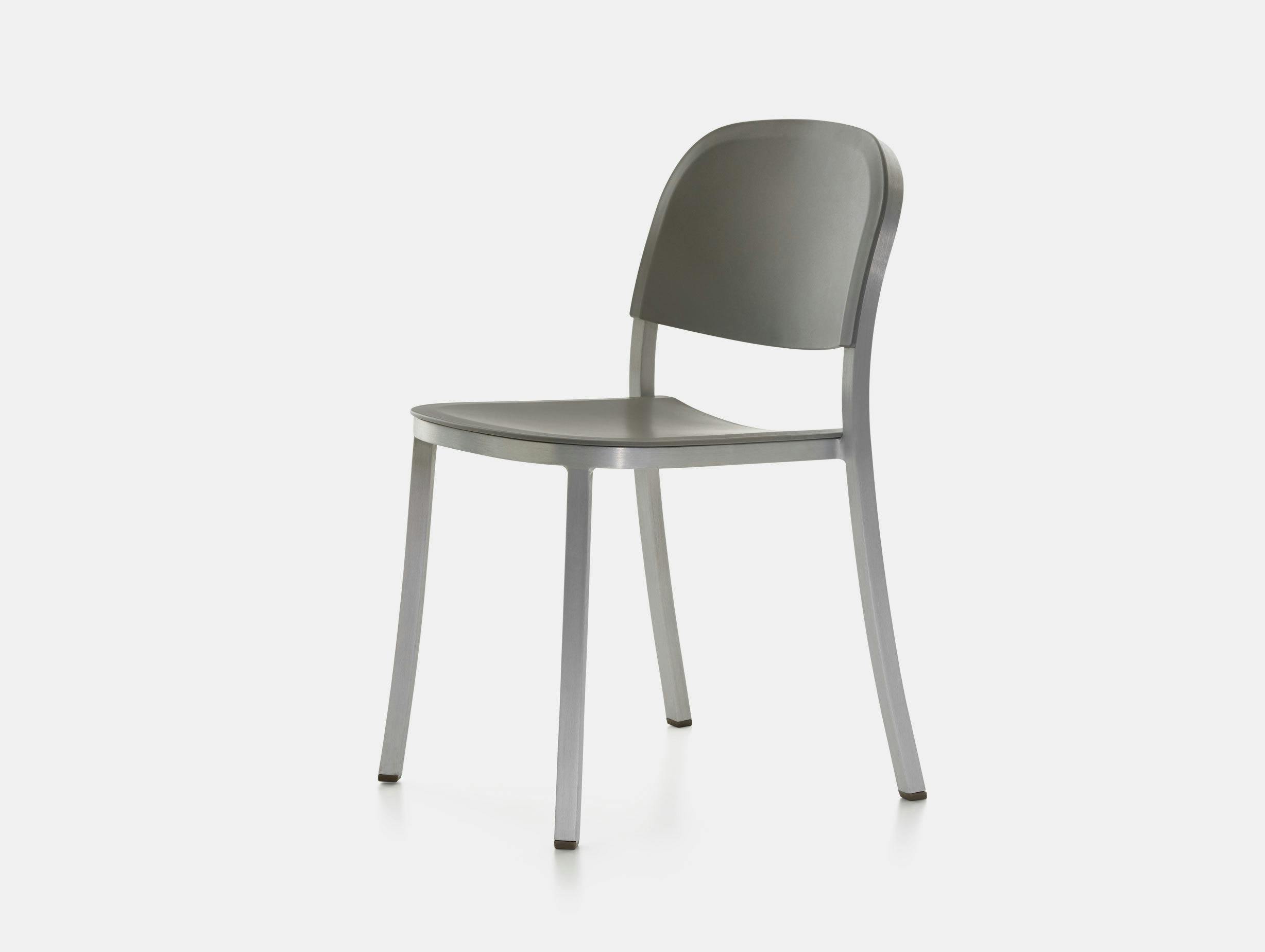 Emeco 1 Inch Chair Aluminium Light Grey Jasper Morrison