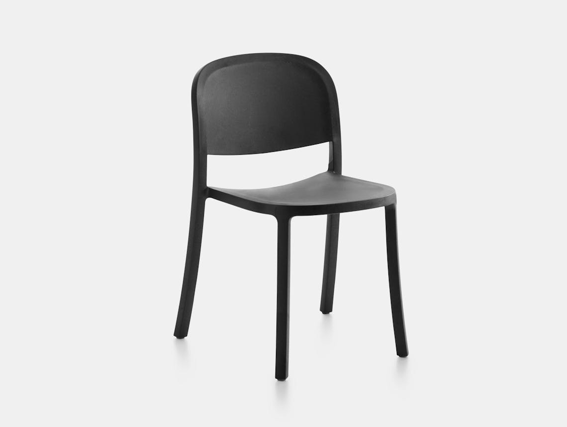 Emeco 1 Inch Reclaimed Chair Dark Grey Jasper Morrison