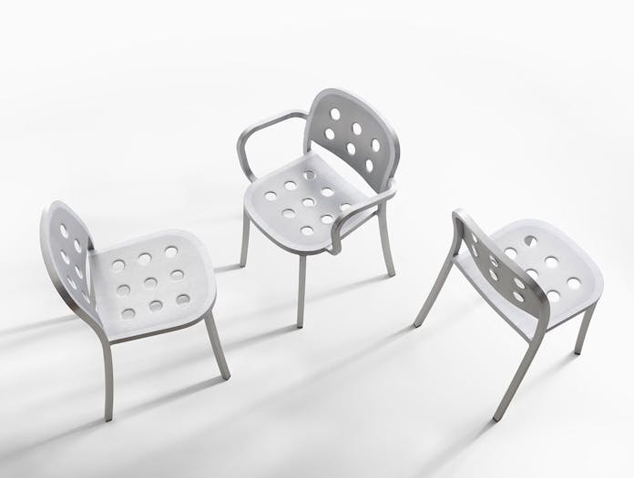 Emeco 1 inch all aluminium chairs jasper morrison