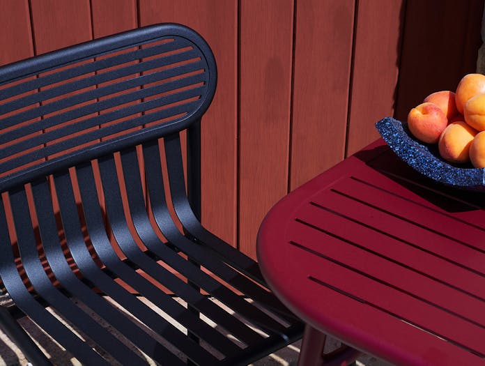 Petite Friture Week End Outdoor Side Chair black detail Studio Brichet Ziegler