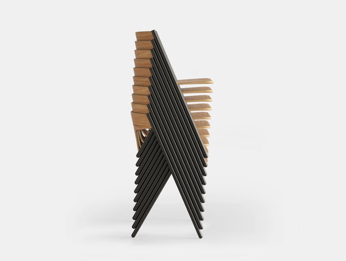 Viccarbe Quadra Chair Stacked
