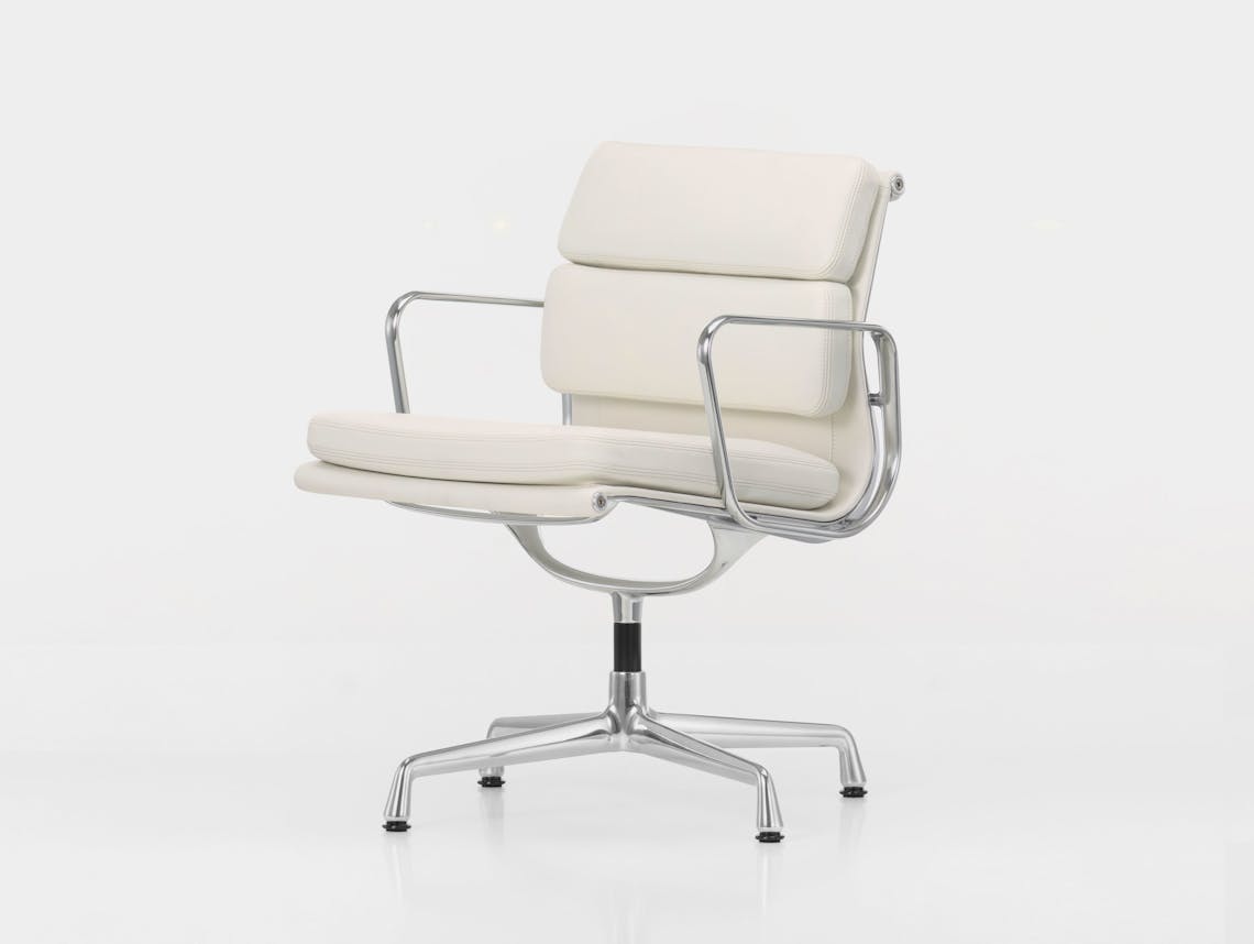 Vitra EA208 Soft Pad Group Chair polished alu snow