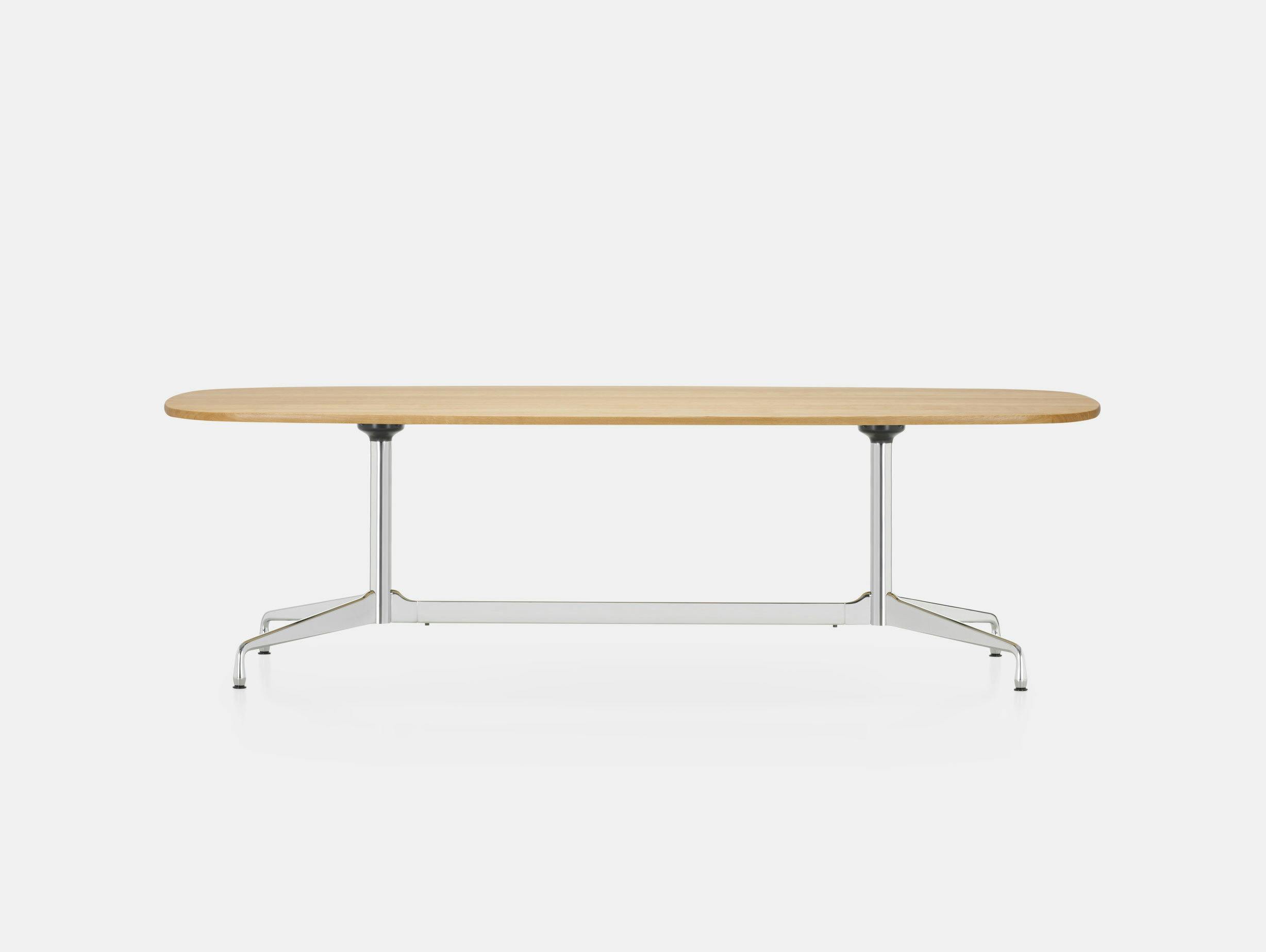 Vitra Eames Segmented Table L 280 light oak chrome