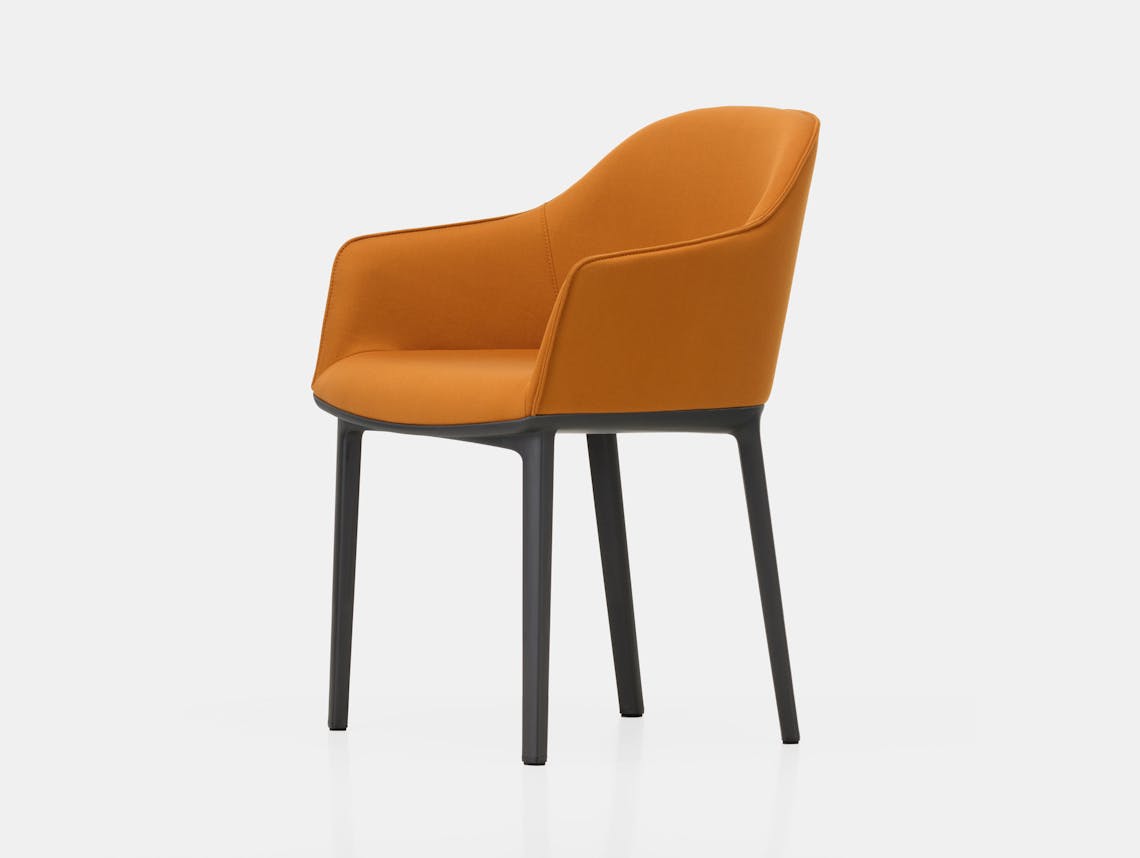 Vitra Softshell Chair Twill Cognac Bouroullec