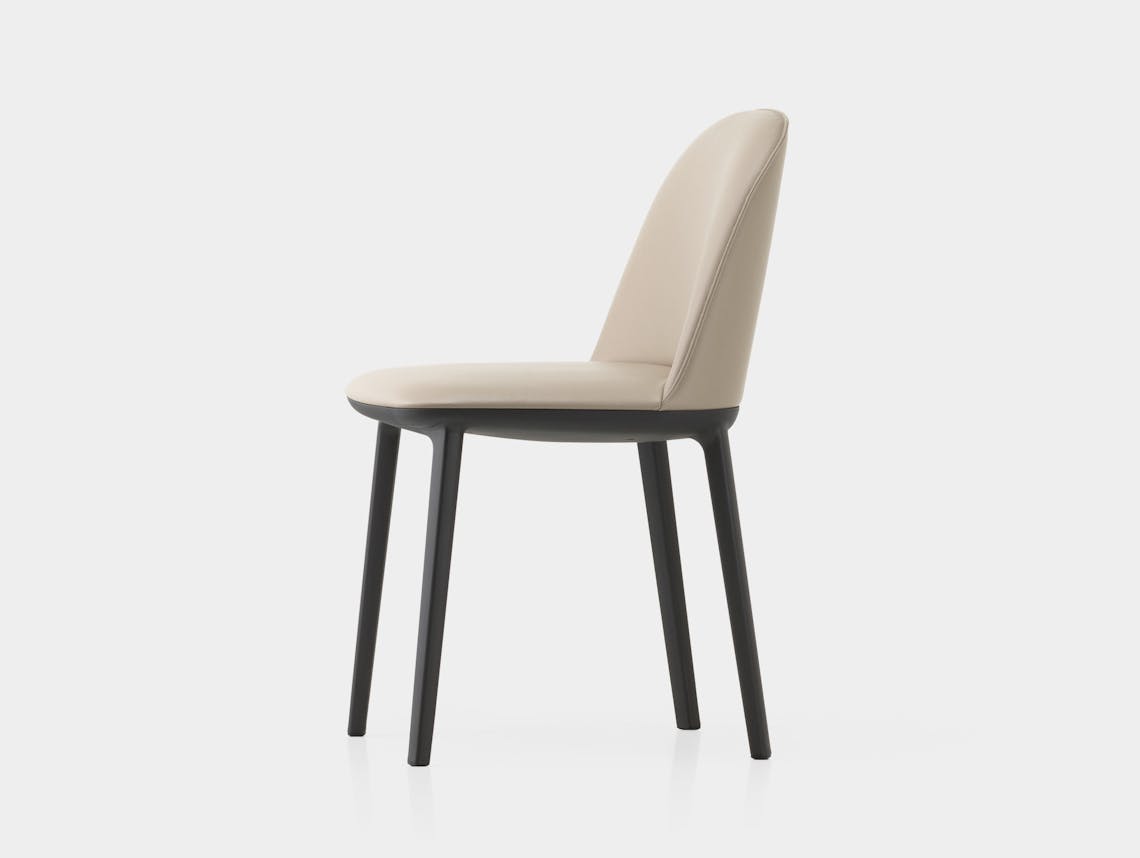Vitra Softshell Side Chair Clay Leather Bouroullec