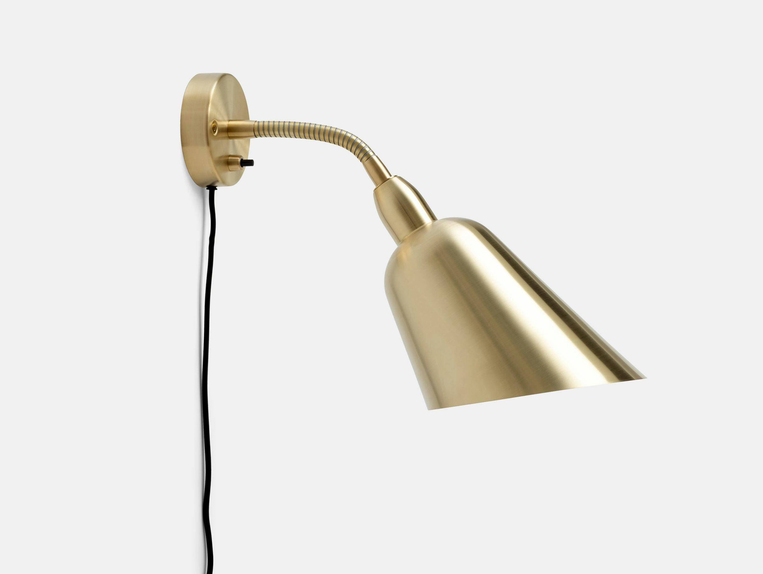 And Tradition Bellevue Wall Lamp Aj9 Brass Arne Jacobsen