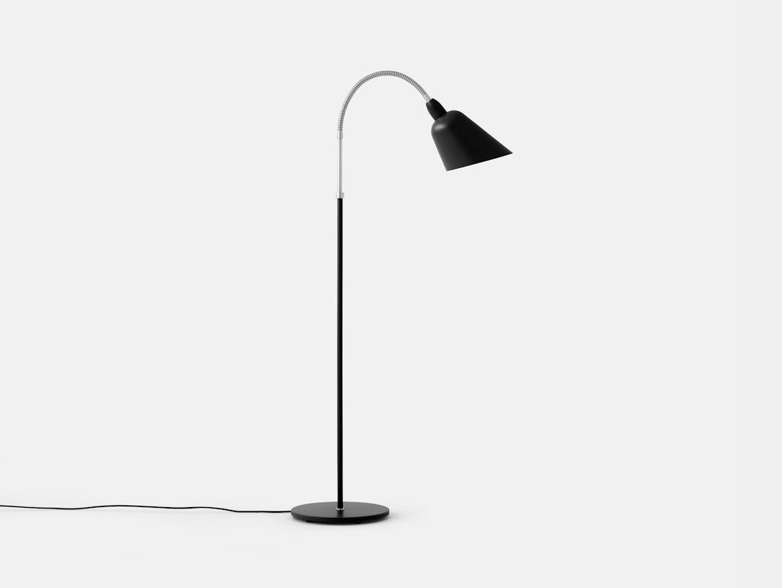 And Tradition Bellevue Floor Lamp Black Steel Arne Jacobsen