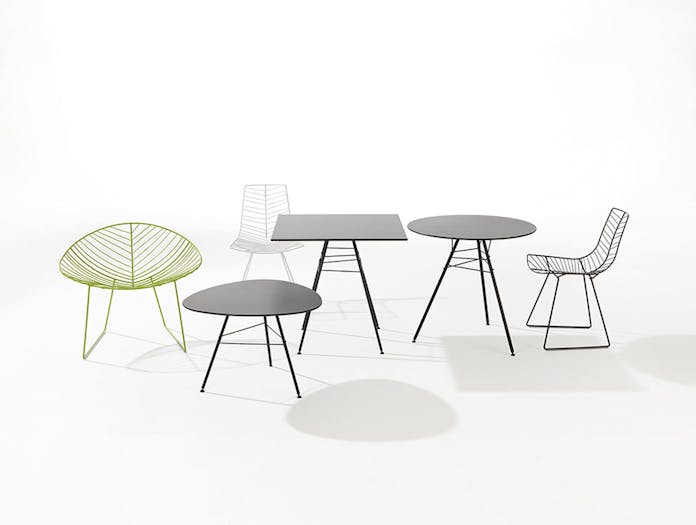 Arper Leaf Chair And Table Collection