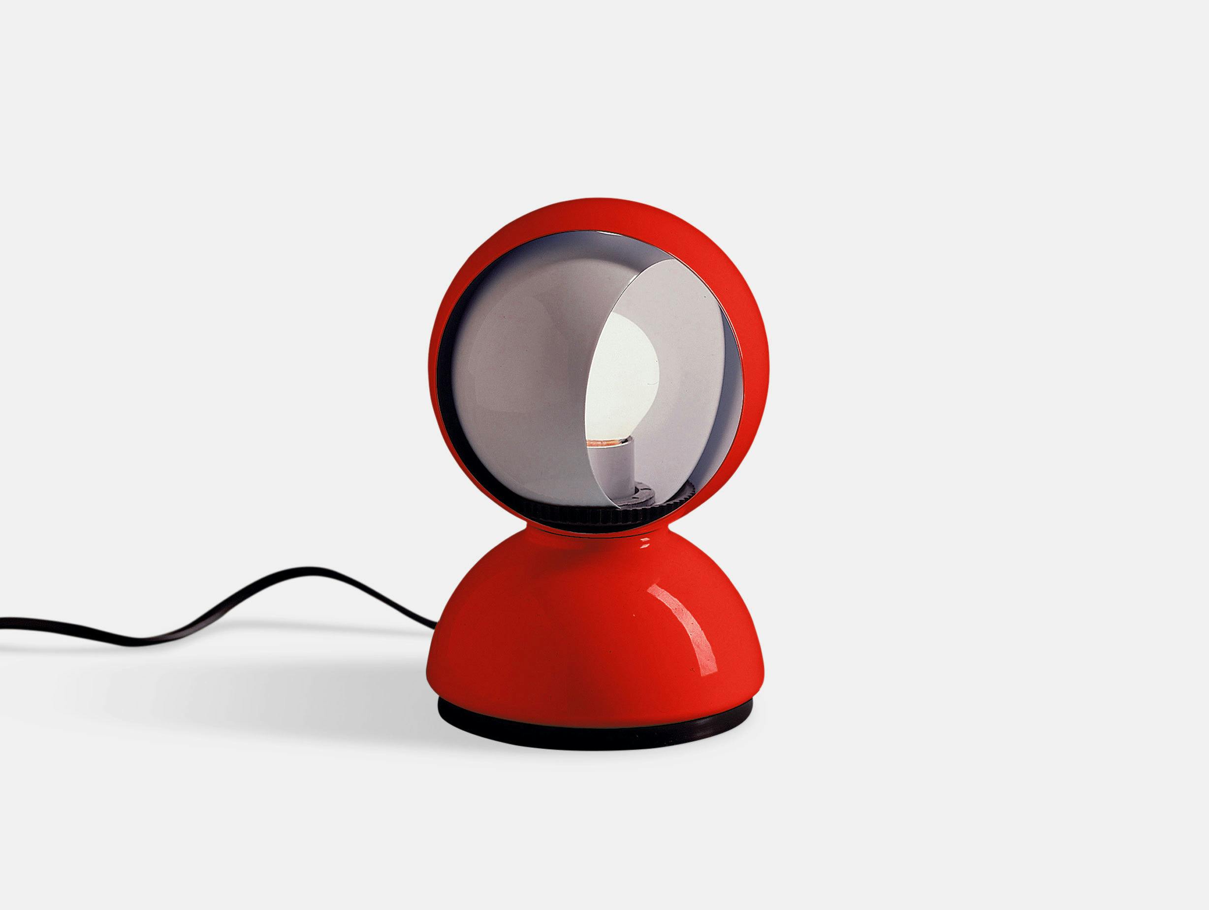 Artemide Eclisse Table Lamp Red Vico Magistretti