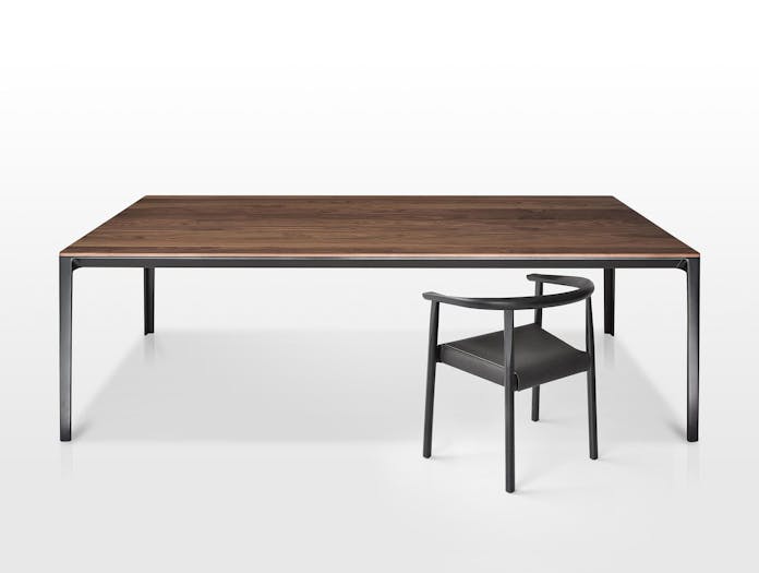 Bensen Able Walnut Table And Tokyo Chair