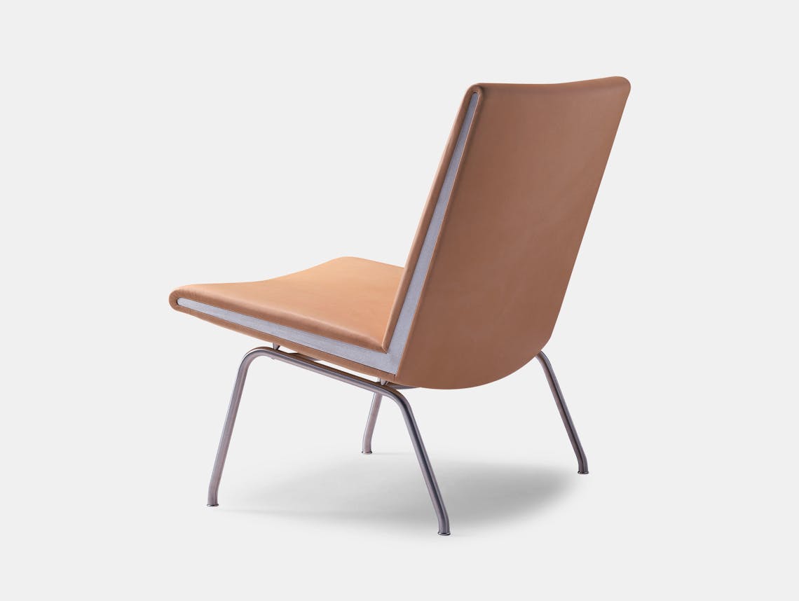 Carl Hansen Ch401 Lounge Chair Leather Side Hans Wegner