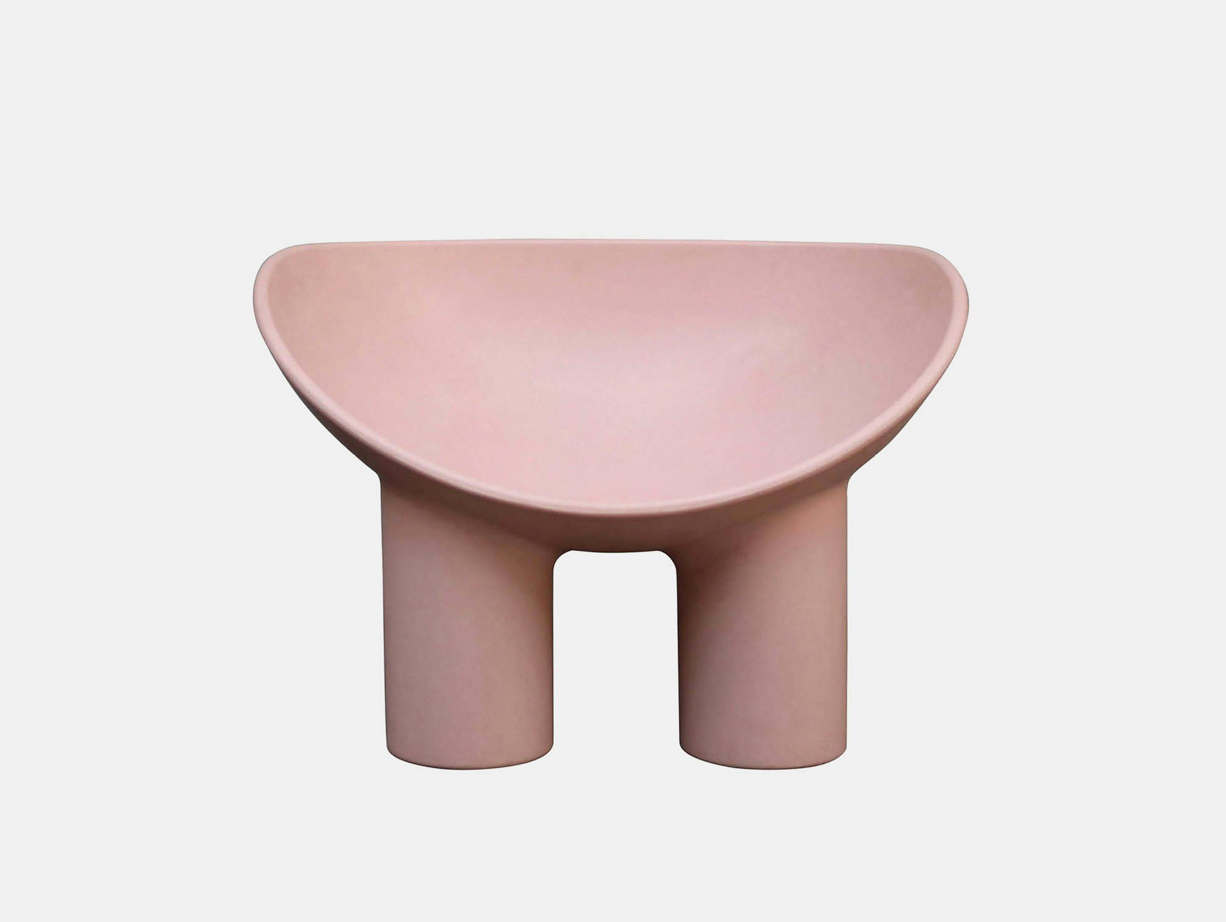 Driade faye toogood roly poly chair outdoor flesh2