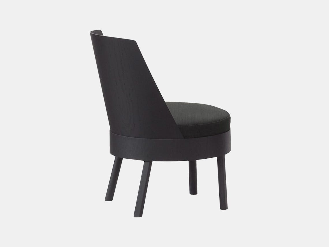 E15 bessy lounge chair stefan diez black