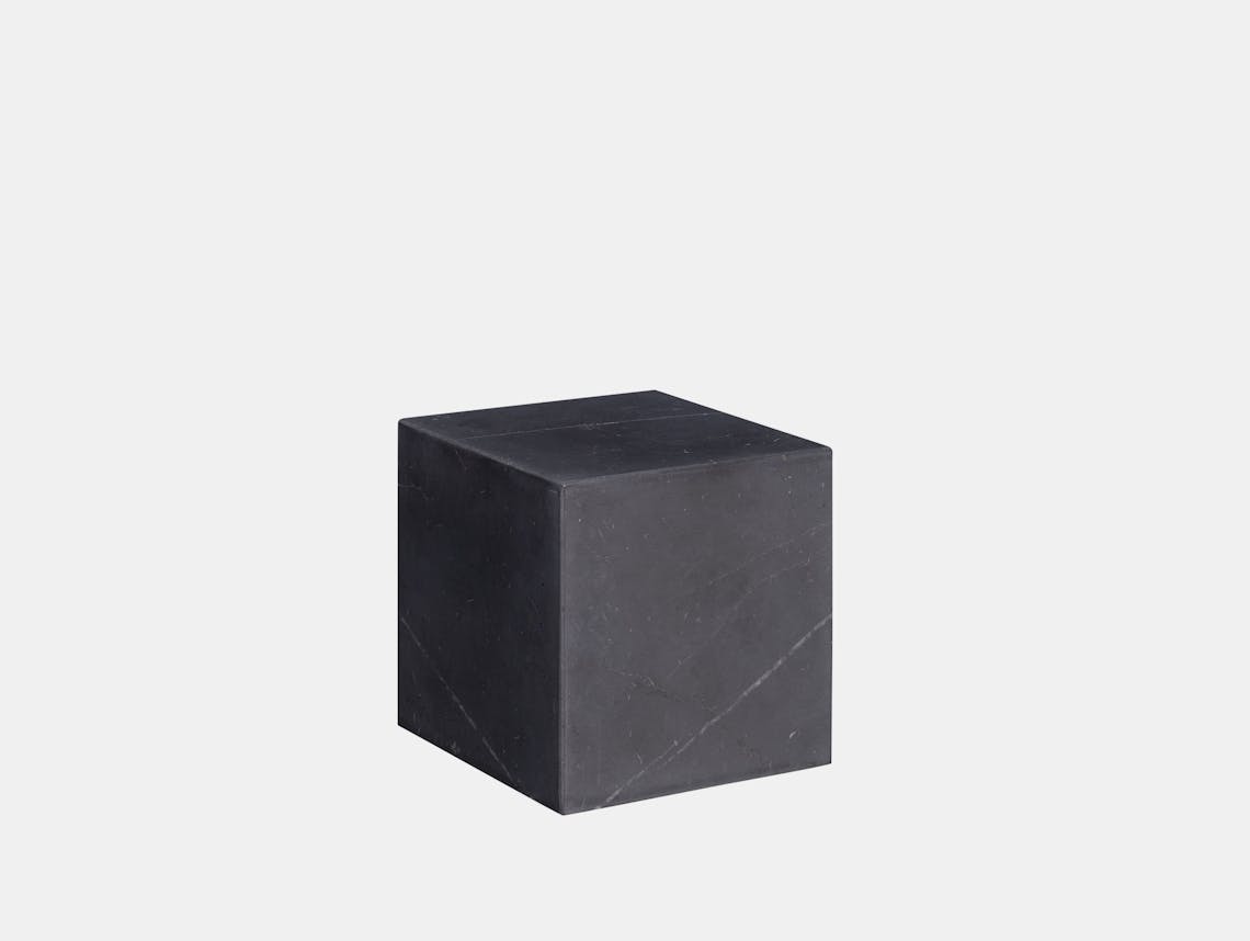 E15 Stop Bookend Cube Black Marble Philipp Mainzer