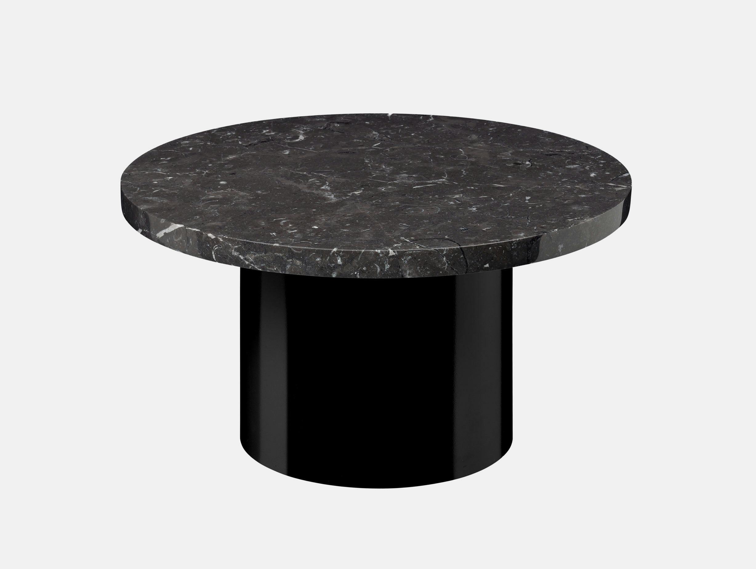 E15 Enoki Side Table Black Black Marble Lg Philipp Mainzer