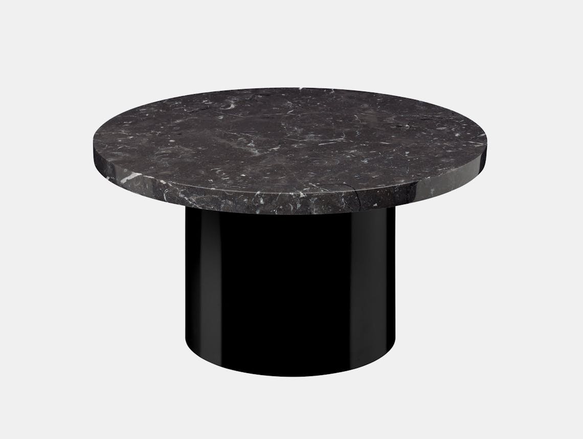 E15 Enoki Side Table Black Black Marble Lg Philipp Mainzer