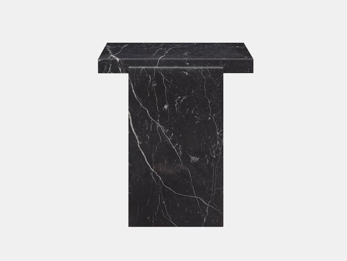 E15 tore table small black marble ct 2