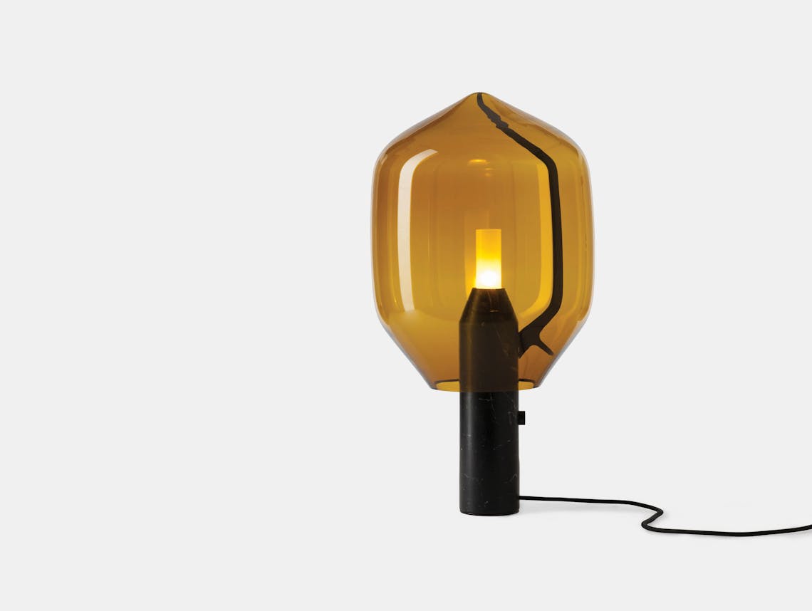 Established And Sons Lighthouse Table Lamp Amber Ronan And Erwan Bouroullec