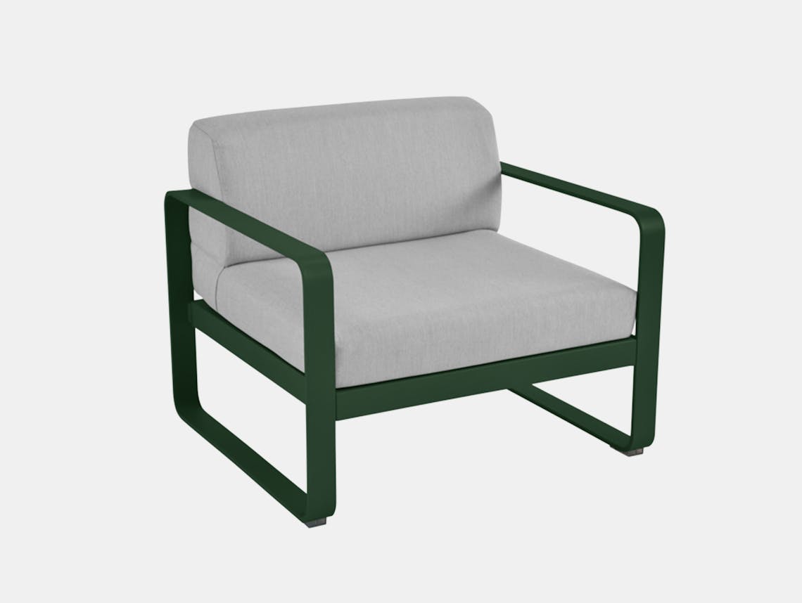 Fermob bellevie lounge chair cedar green