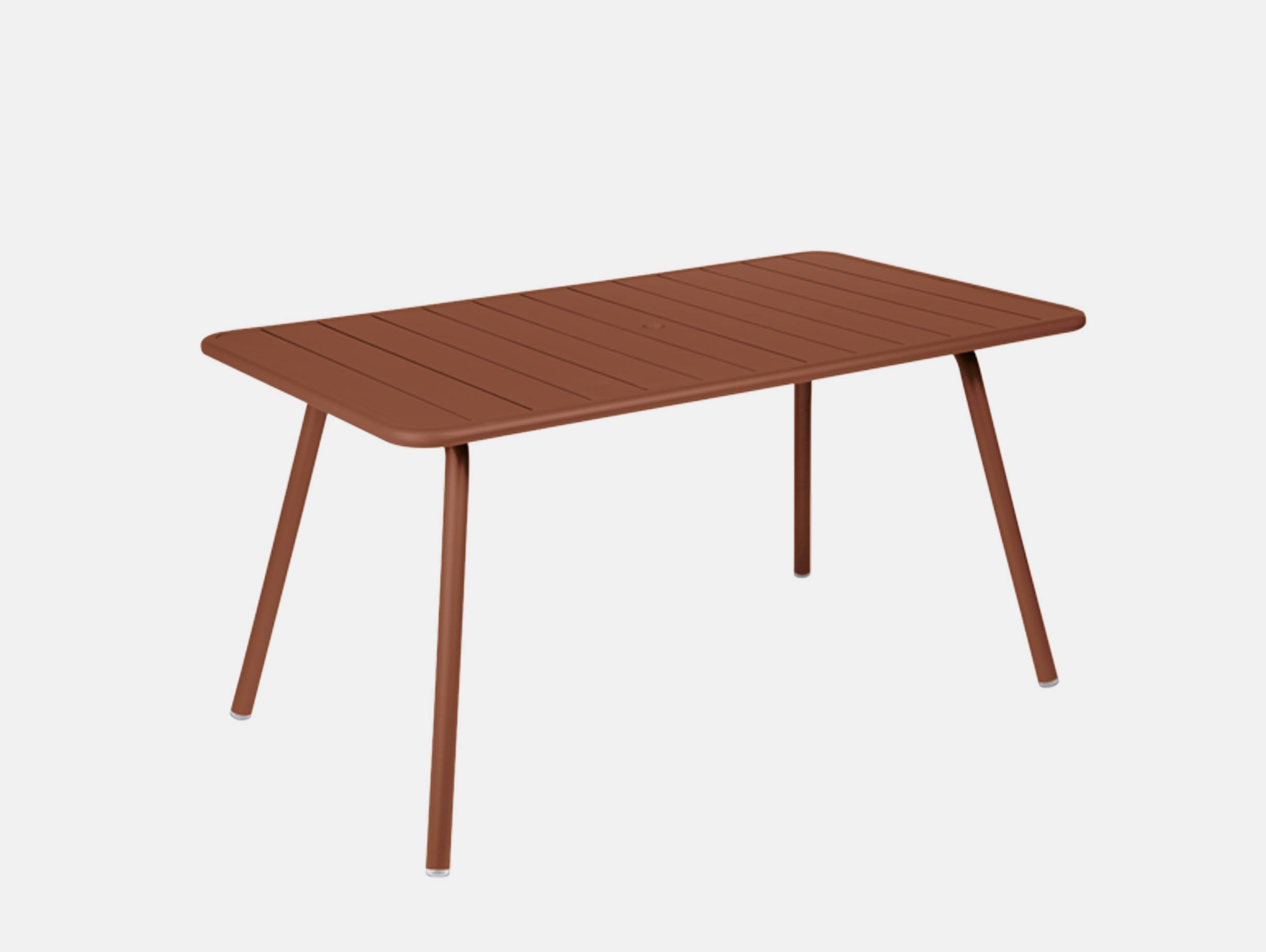 Fermob luxembourg table 143 red ochre