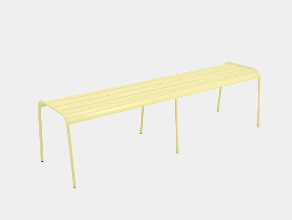 Fermob monceau 34 bench frosted lemon