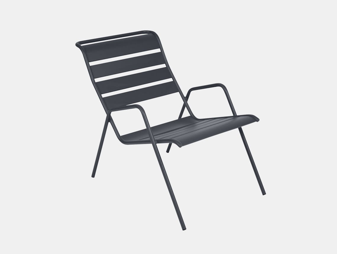 Fermob monceau lounge chair anthracite