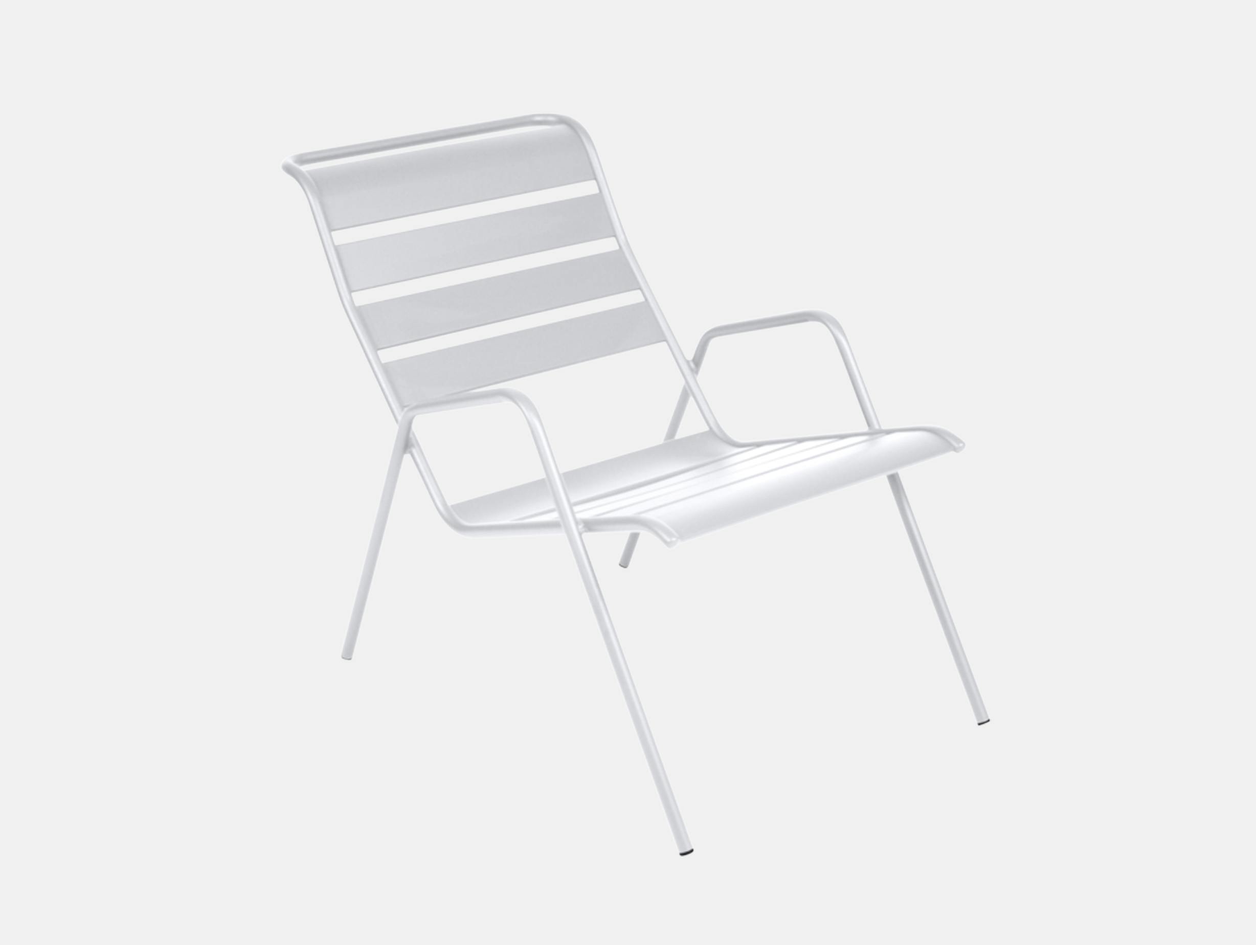 Fermob monceau lounge chair cotton white
