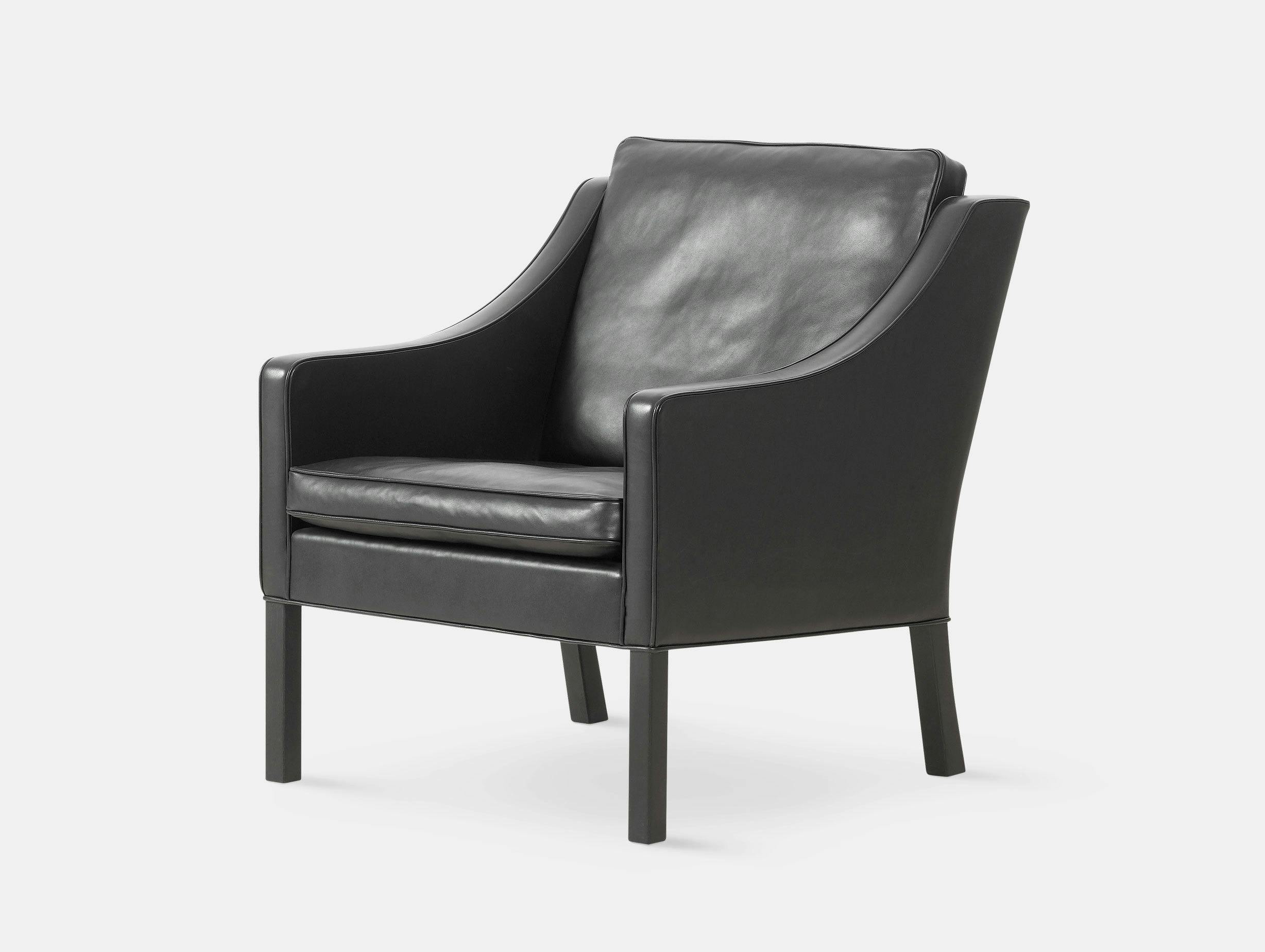 Fredericia 2207 Lounge Chair Black Borge Mogensen