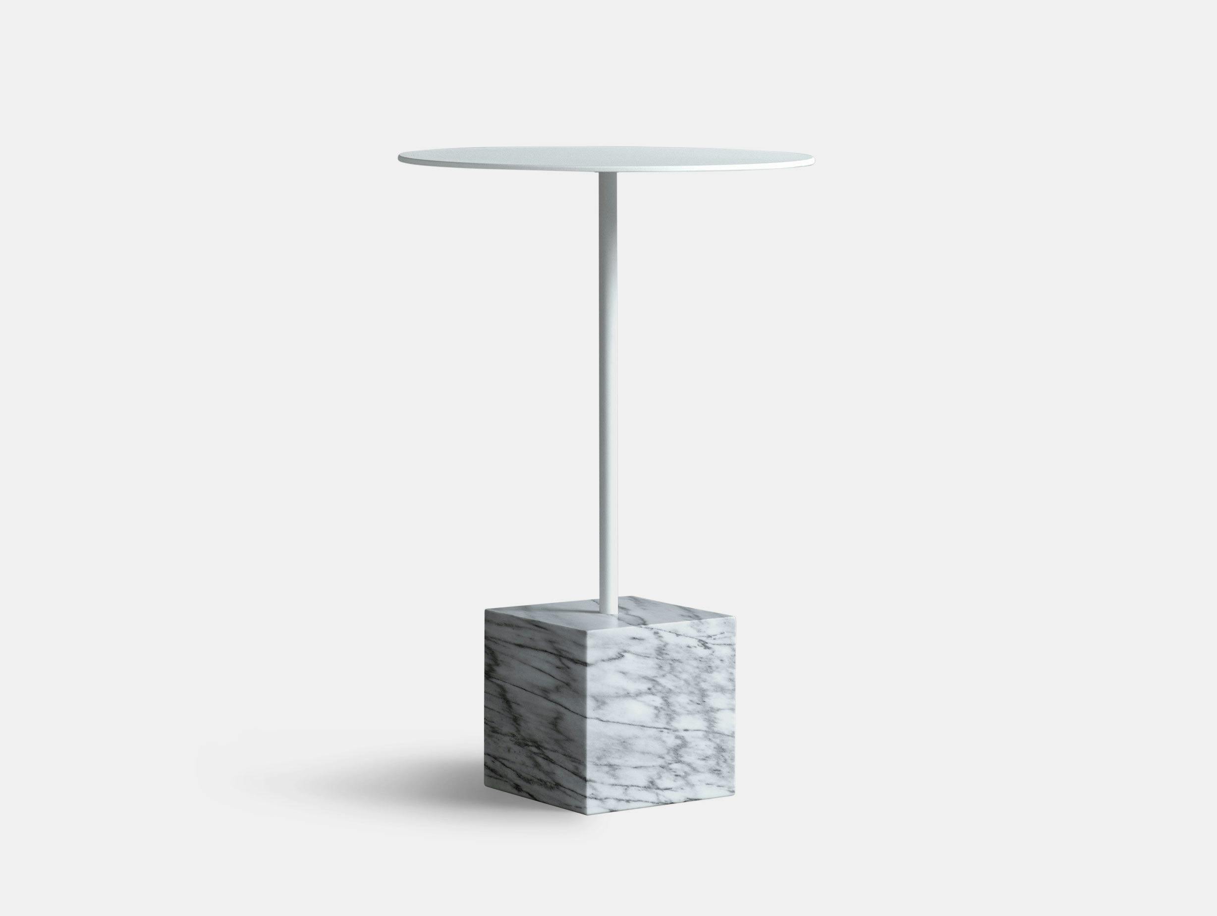 Friends Founders Knockout Side Table Square White Ida Linea Hildebrand