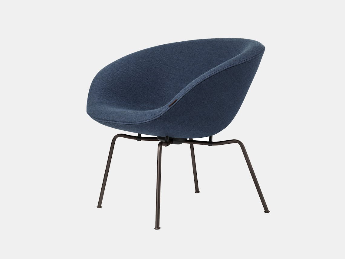 Fritz Hansen Pot Lounge Chair Blue
