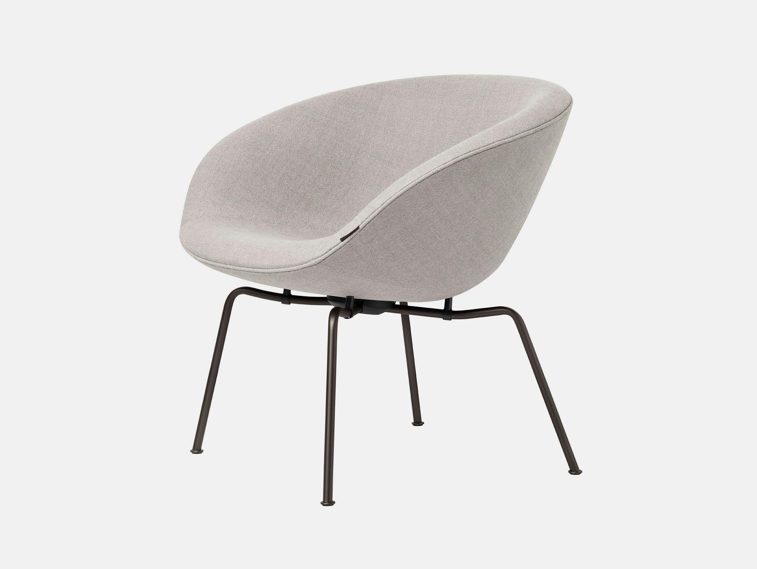 Fritz Hansen Pot Lounge Chair Light Grey