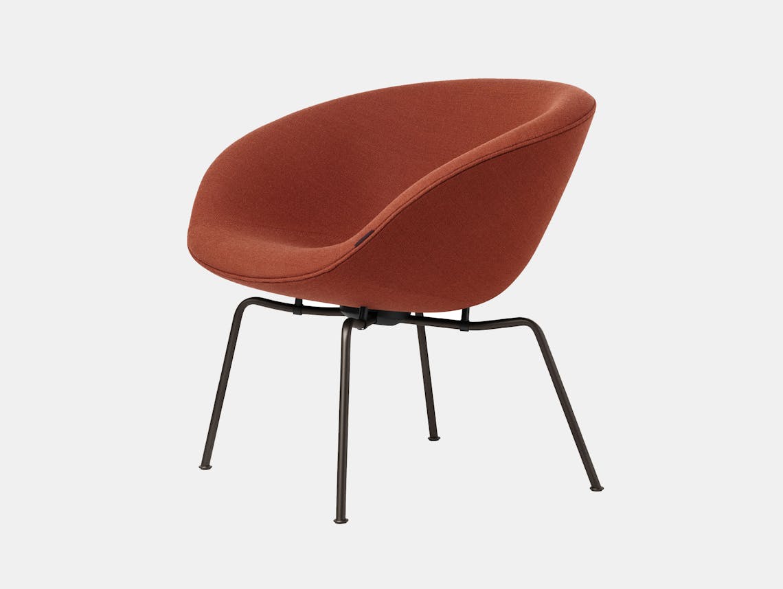 Fritz Hansen Pot Lounge Chair Orange