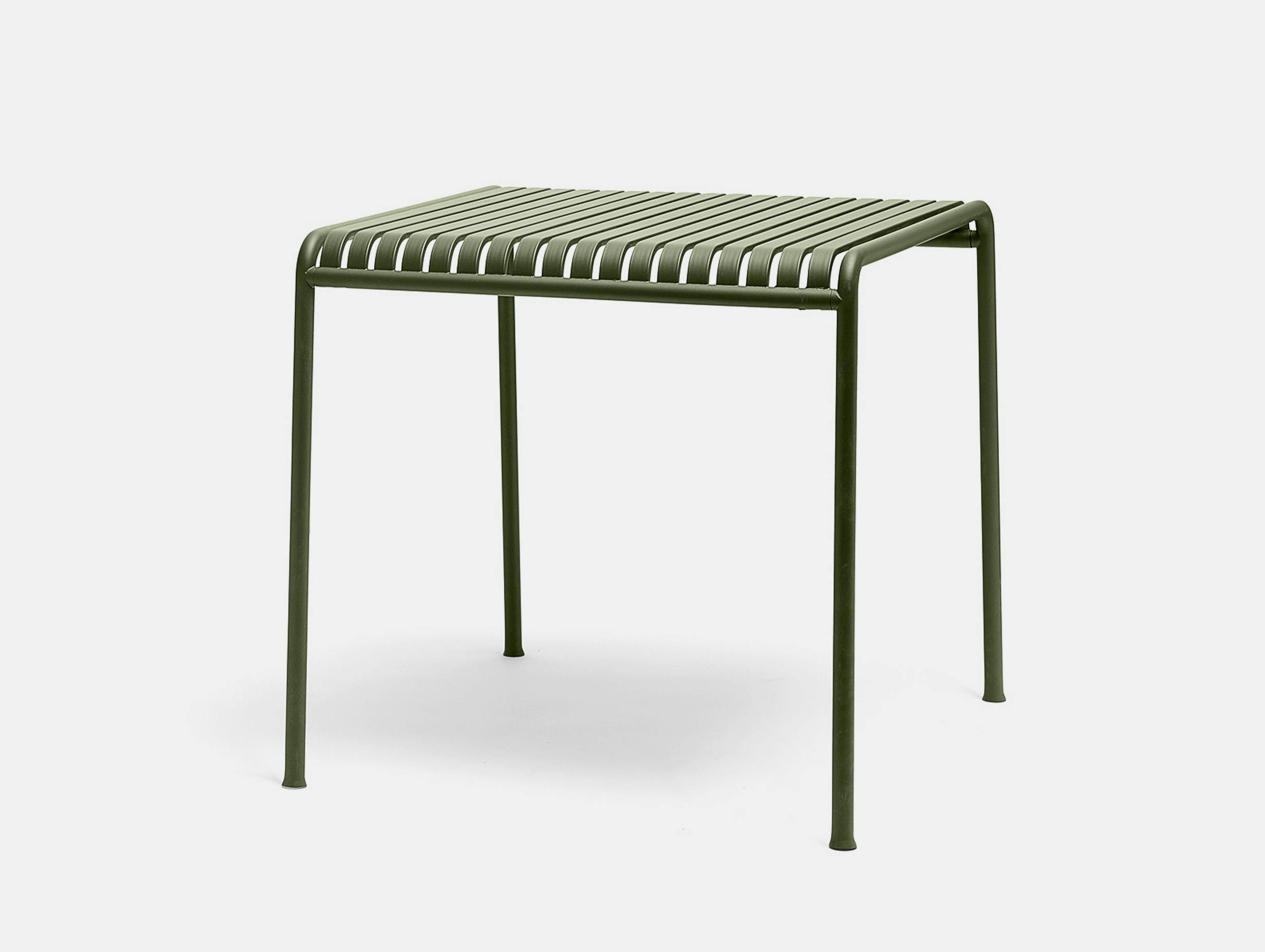 Hay Palissade Square Outdoor Dining Table Olive Green QS