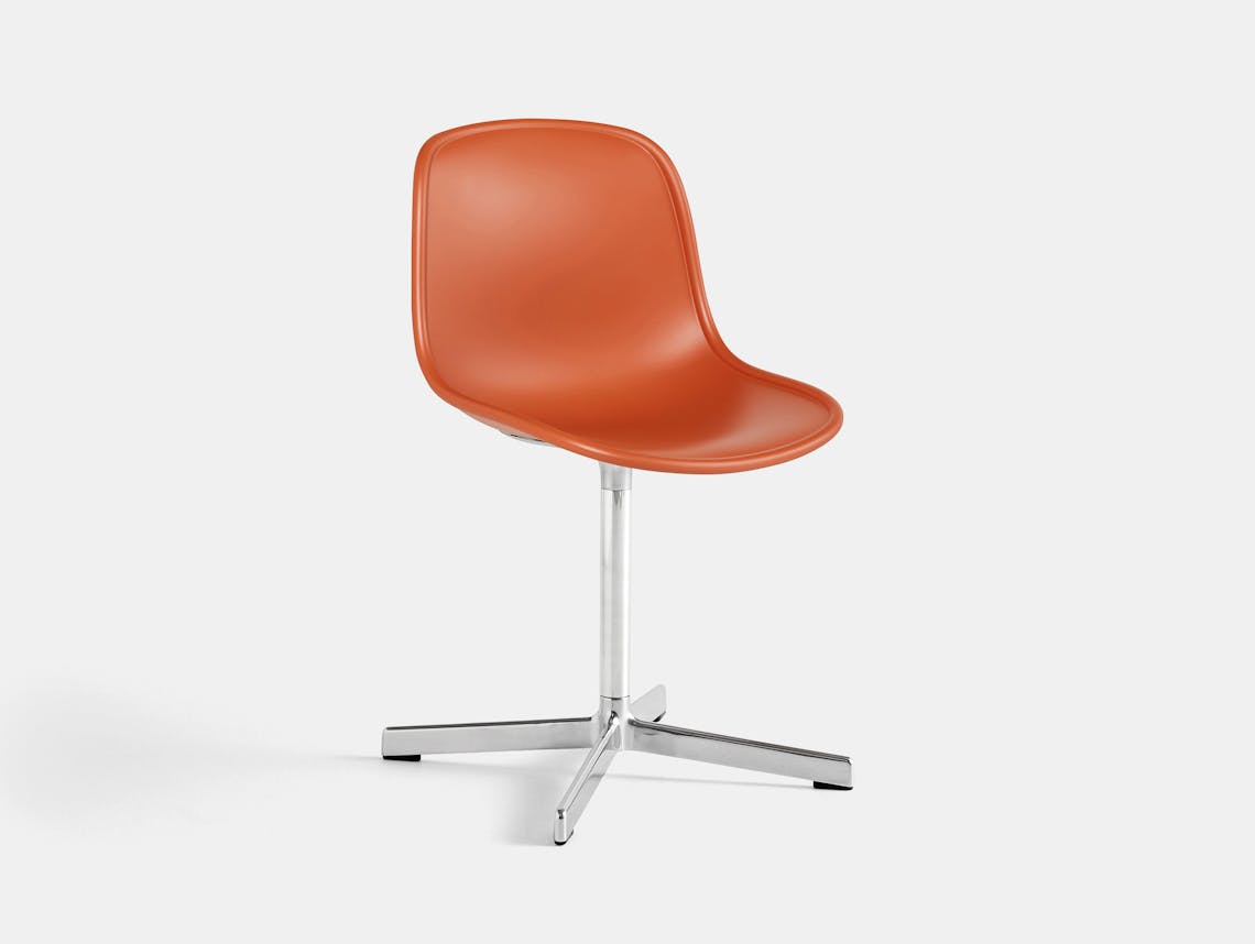 Hay neu 10 chair orange w aluminium base
