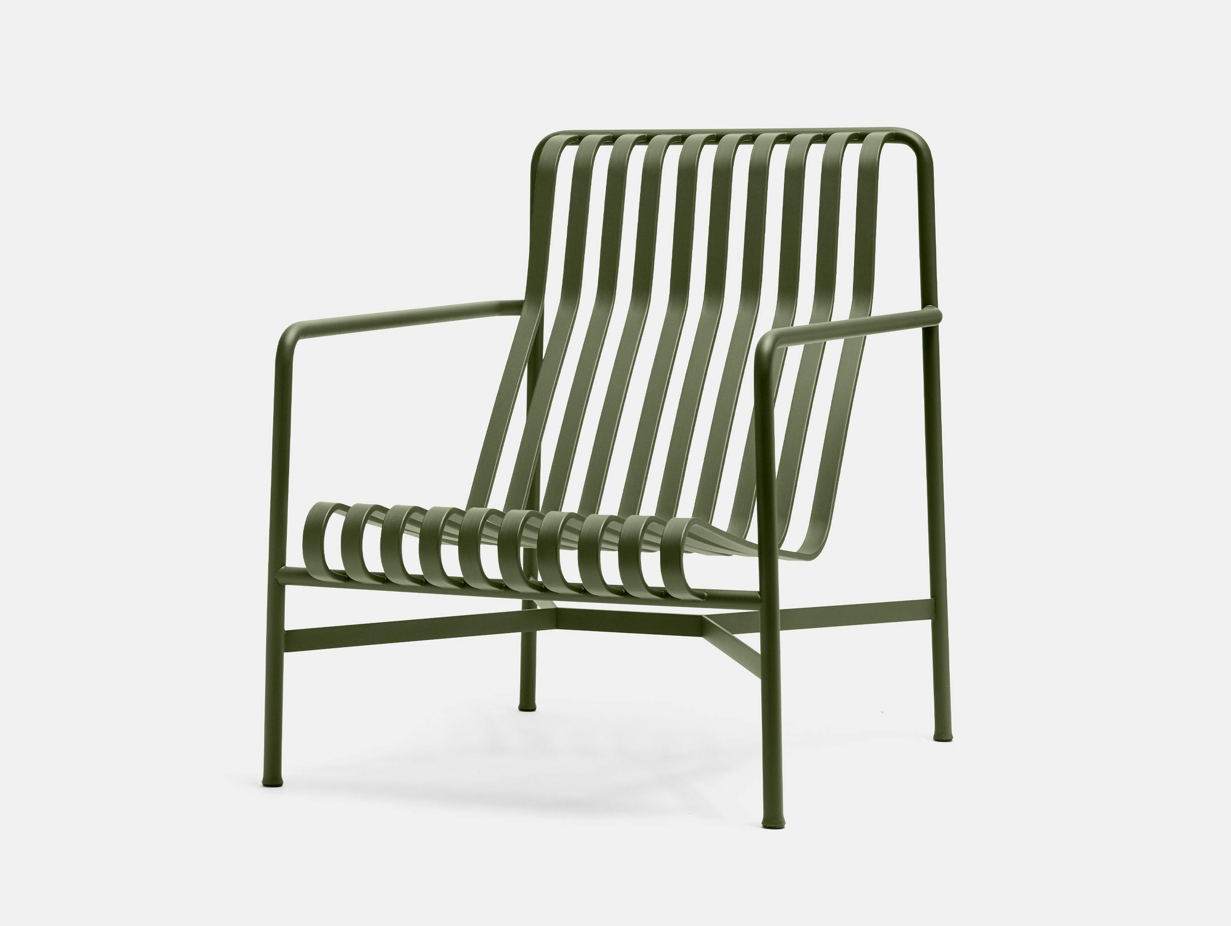 Hay palissade high lounge chair olive green