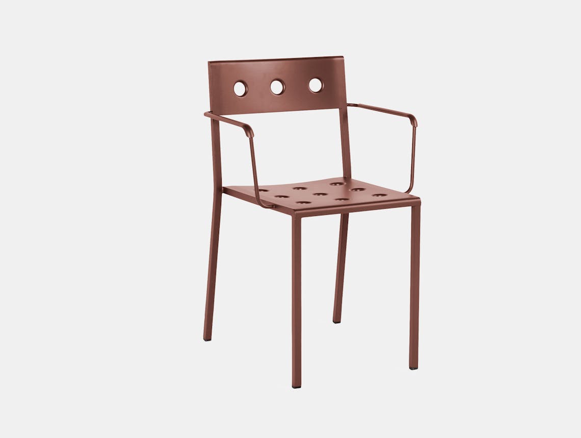 Hay bouroullec balcony armchair iron red