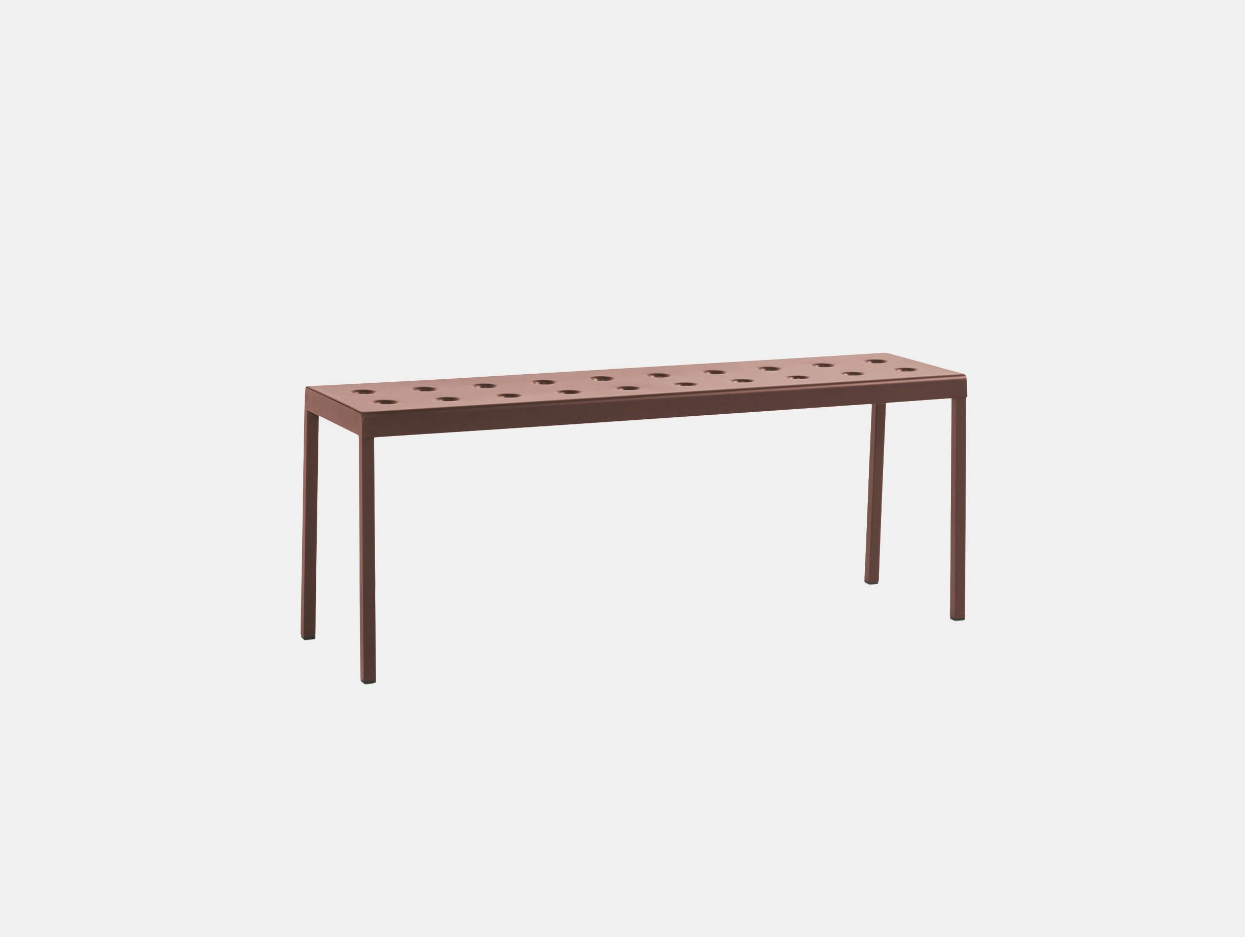 Hay bouroullec balcony bench iron red 119