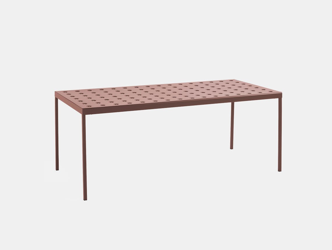 Hay bouroullec balcony table iron red 190